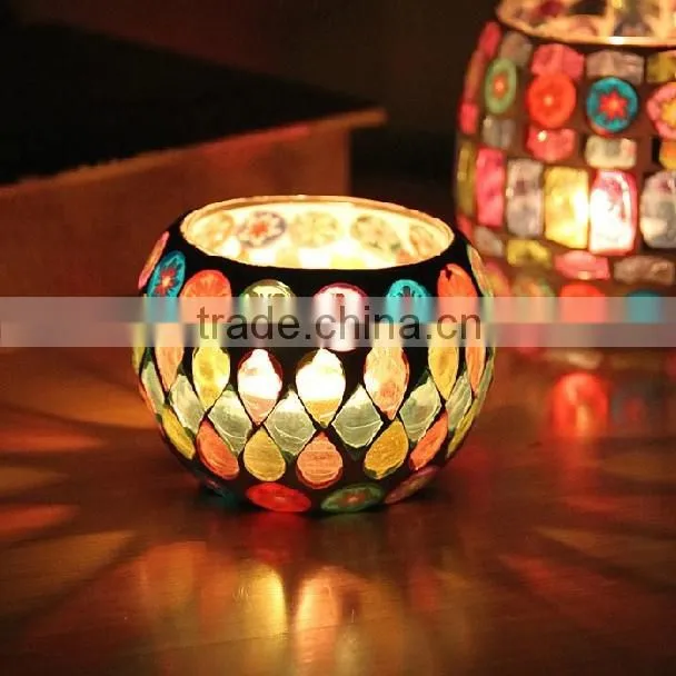 turkish mosaic lamp elegant candle holder silver candle holder