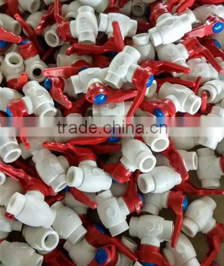2015 top quality hot selling ABS handle high pressure PPR brass ball radiator angle valve