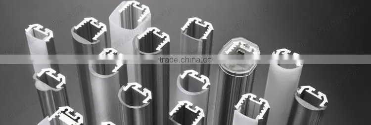 Quality Assured china aluminium profile led strip channel aluminium profile led with opal transparent diffuser cover