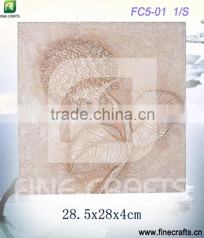 Polyresin flower art wall decoration
