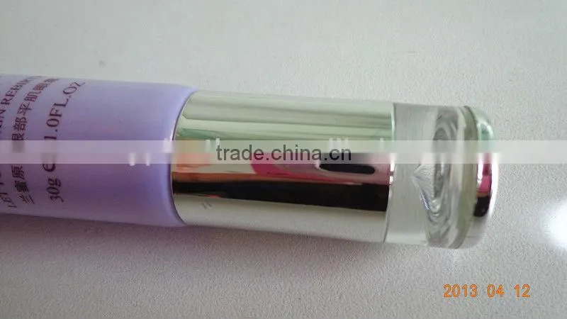 Plastic tube for cosmetic packaging,D40 labeling tube with special cap