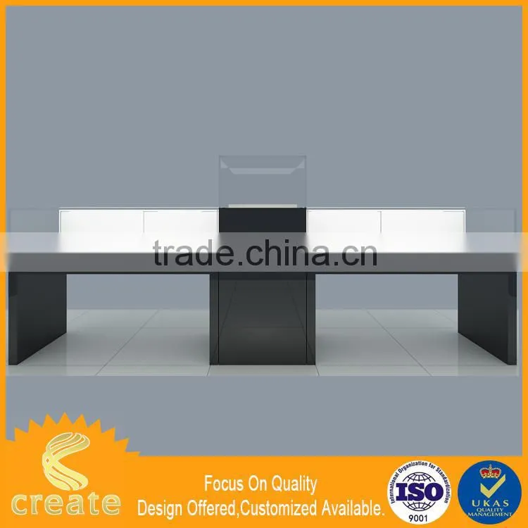 Top quality led illuminated acrylic display case jewellery showroom display cabinets