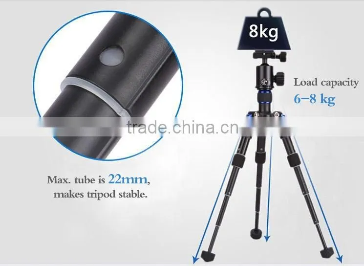 2016 hot selling product high quality Aluminum flexible Portable type camera tripod mini table tripod