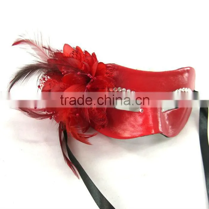 Leather Halloween Flower Masks For Lady Masks