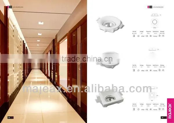 Paintable gypsum Indoor Recessed LED downlight
