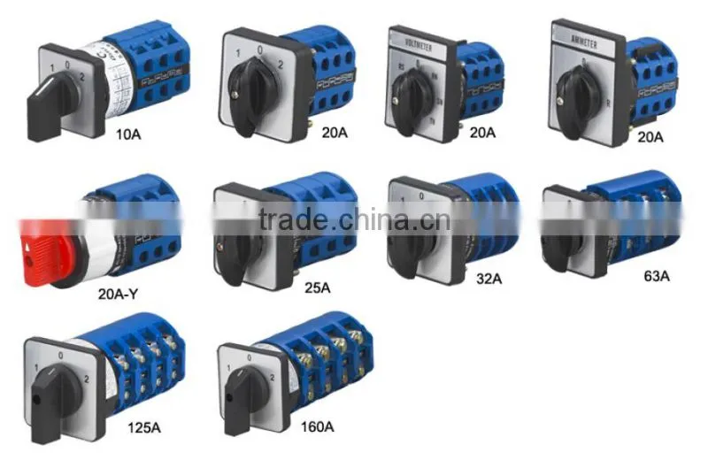 4 position rotary switch, function of change over switch, automatic switches