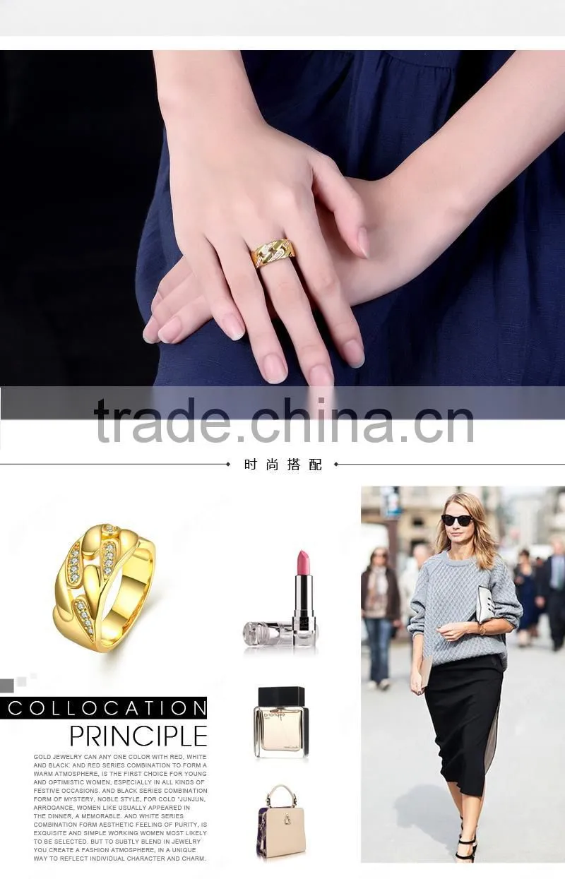 Unique design fashion jewelry ring for lady factory direct sale