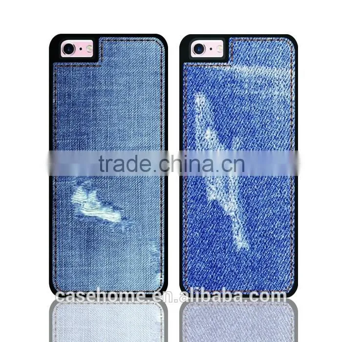 Newest exclusive design Jeans back case for iPhone 5SE