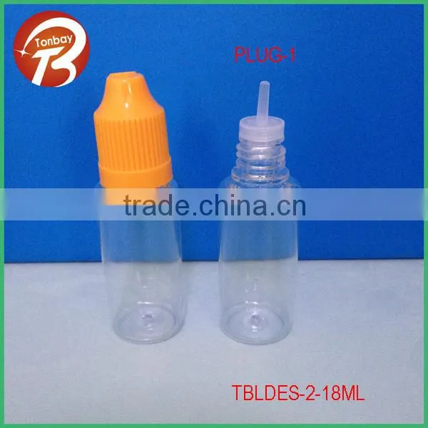 30ml pet bottle for e liquid nicotine bottles with short dropper&childproof cap