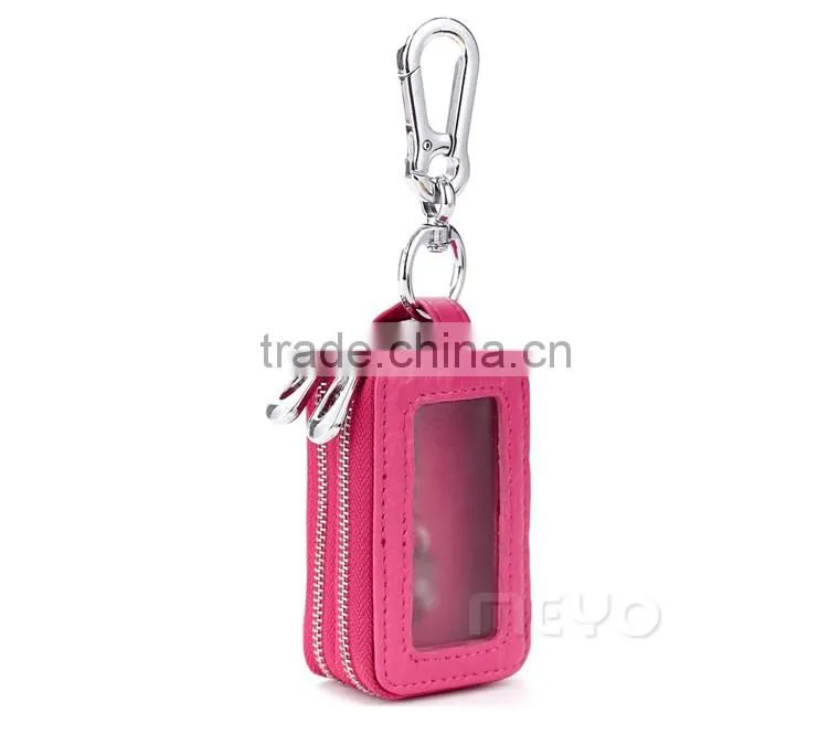 New style portable leather key holder wallet for teenager