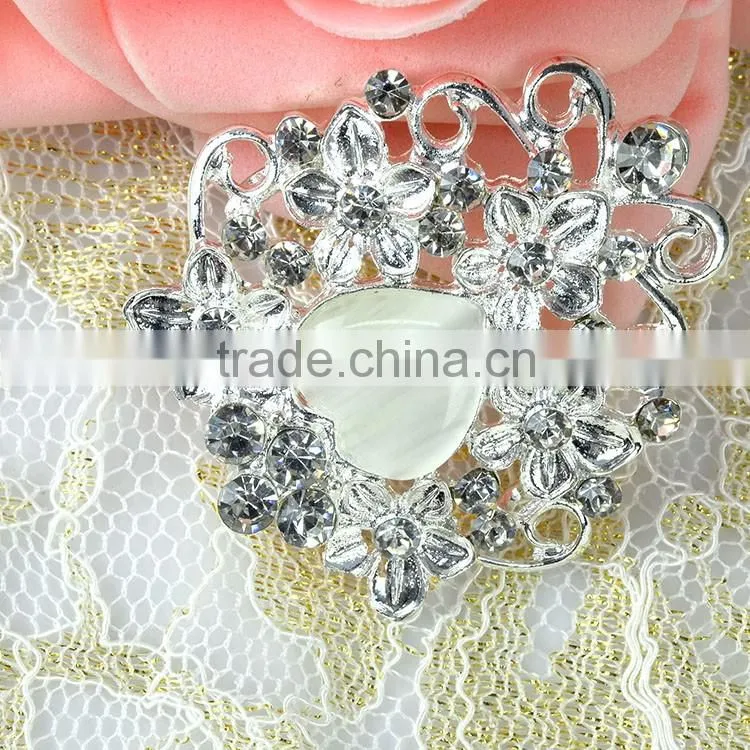 Lowest Price Button Brooch Pin, Zinc Alloy Pin Brooch, Crystal Pin Brooch, Strass Brooch for wedding dress