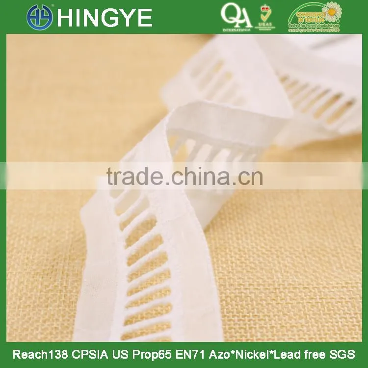 Hot selling white ladder lace for clothing decoration H1551-2