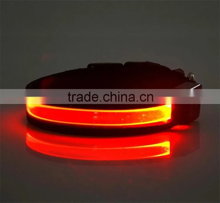 waterproof luminous LED collar light flash led dog leash for pet dog