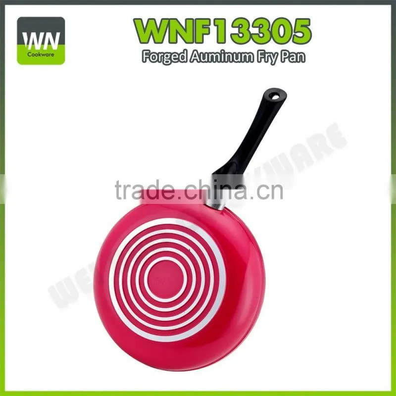 Aluminium pan no oil fry pan high quality divided frying pan with spiral bottome