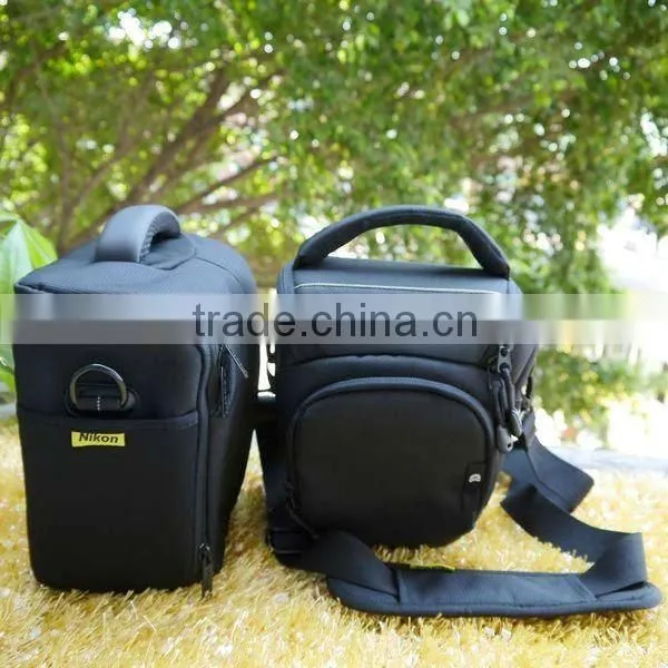 2016vintage style Travel shoulder messenger bag nylon black and catton lining camera bag