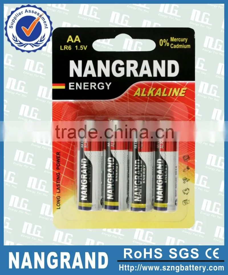 Environmental 1.5v aa not rechargeable battery