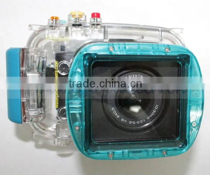 digital waterproof camera case for Nikon V1(l0~30MM), 40m/ 130ft depth underwater camera housing, Nikon Waterproof Camera Case