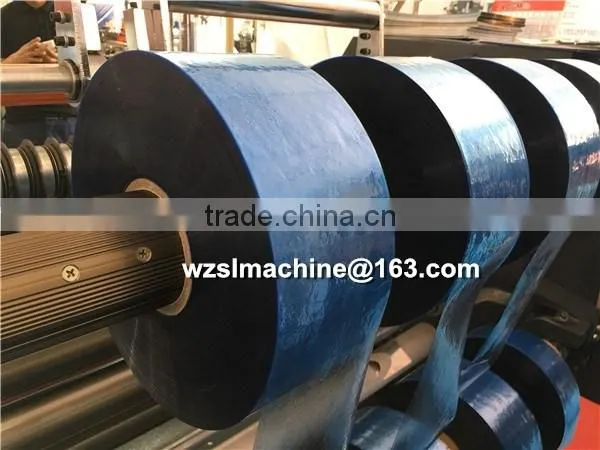 Full Automatic Coreless Pre Stretch Film SlittingRewinder Machine