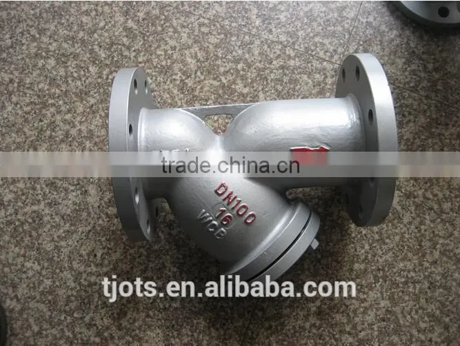 WCB Y type strainer, y strainer filter valve
