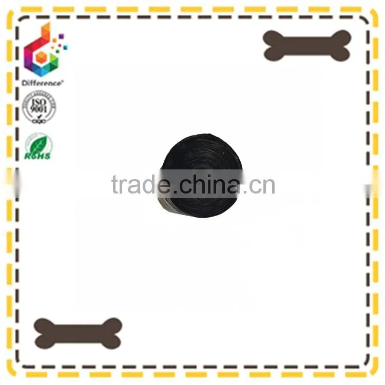 Black dog garbage bags with white dot printed