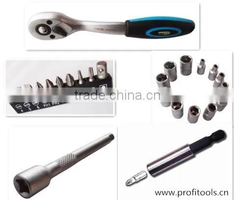 36 piece professional ratchet socket set in handy case