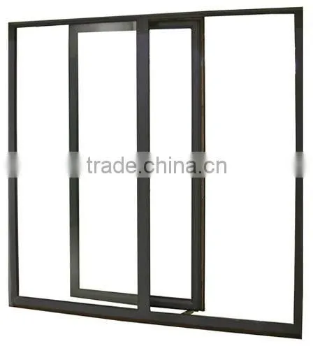 aluminum color sliding doors with grids