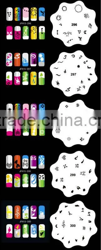 300 Design Airbrush Nail Art STENCIL DESIGNS 20 Heart Template Sheets Kit Paint