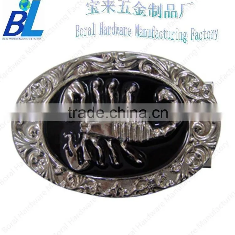 Jelly painted metal craft belt buckle