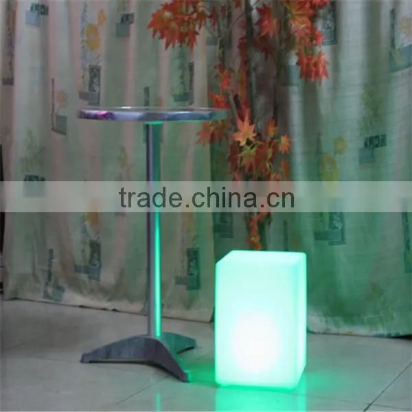 plastic led cube chair outdoor plastic led cube chair wholesale