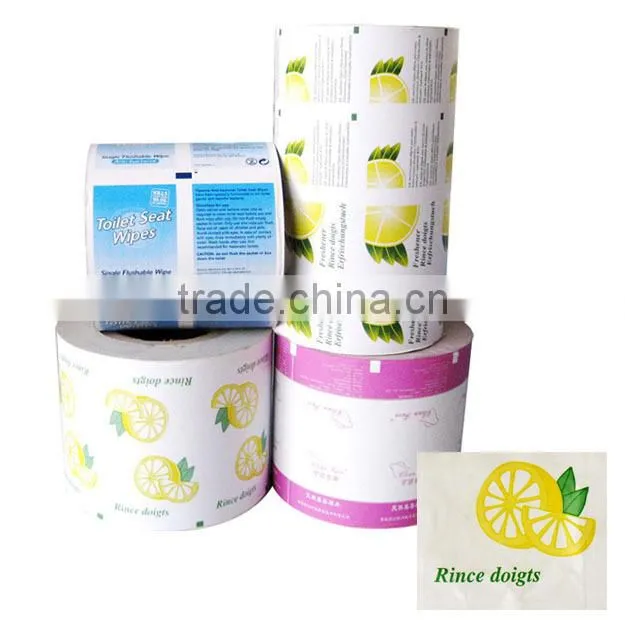 Hot sell laminated printed aluminium foil paper for Isopropyl Alcohol Prep Pad, Medical packaging paper Aluminum foil paper