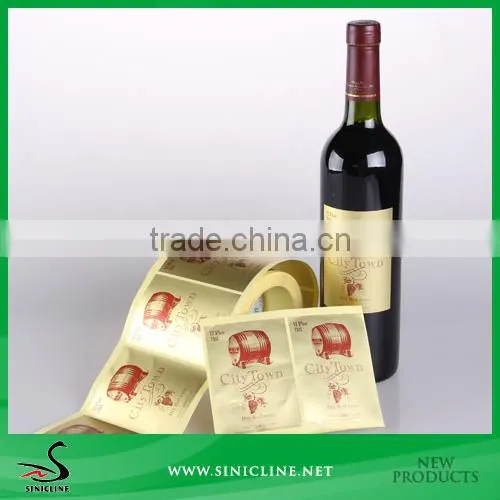 Sinicline 2015 Personalized Bottle Labels Waterproof Logo Sticker