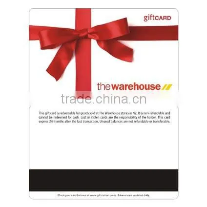 2016-2017 PRINT PLASTIC PVC GIFT CARD