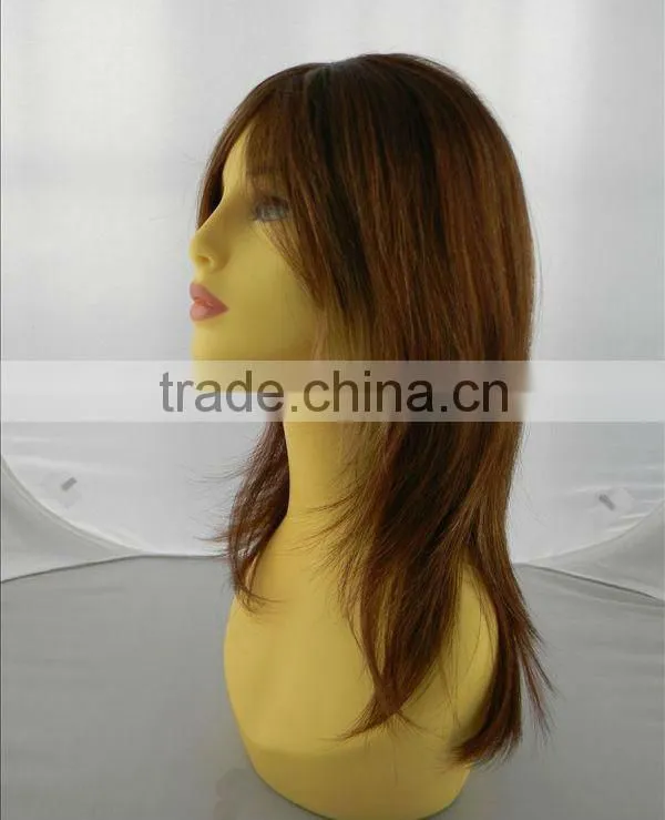 Synthetic mono parting wig in stock