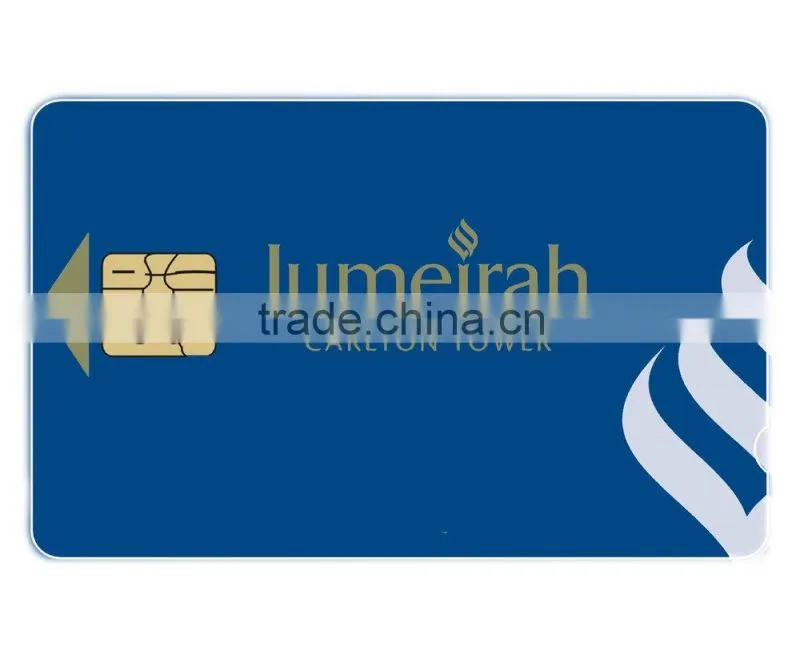 2015 new product! 0.76mm thickness plastic white card ic card contact smart card