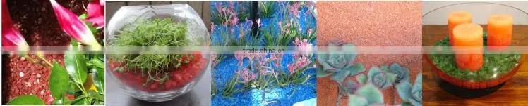 glow sky blue crushed glass gravel