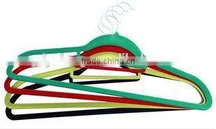 Fashion metal wire hanger with round bar