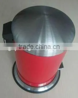 Colorful stainless steel pedal bin
