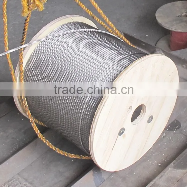 Factory Supply 6*36+FC Stainless Steel Wire Rope