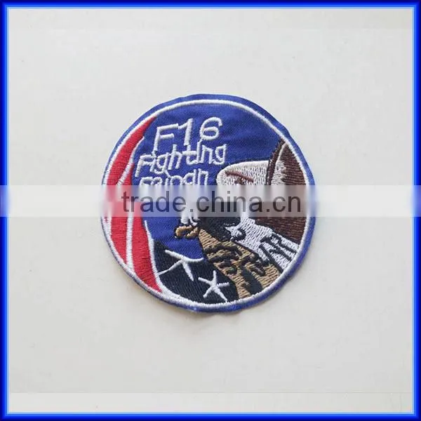 Wholesale letter embroidery company logo patch, beautiful hand sew on embroidery logo patch
