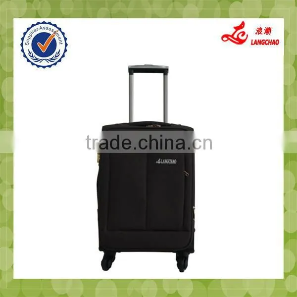 Dark Brown Four Wheels Passed ISO9001 Certificate Business Trolley Bag
