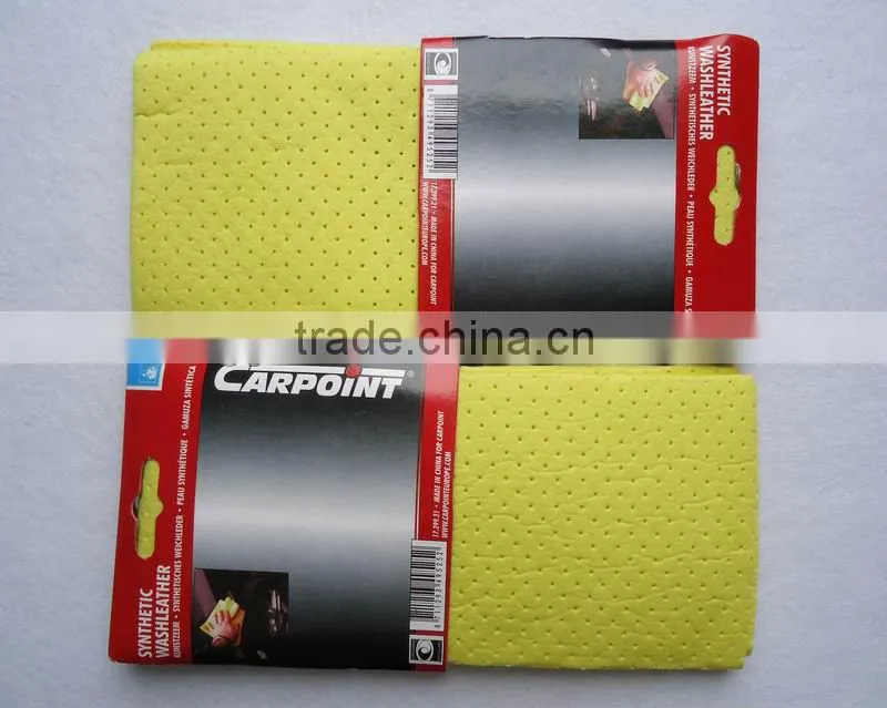 Car window synthetic chamois cleaning cloth