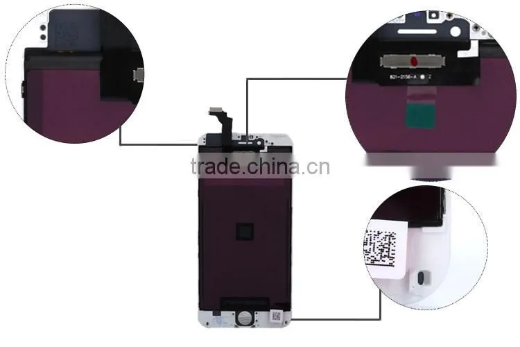 Capacitive Screen Touch Screen Type white lcd screen for iphone 6 plus