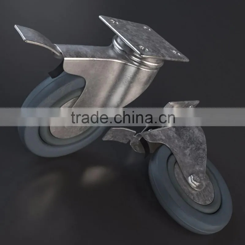 Iron Core Rubber Industrial Carts' Castor Wheels N191