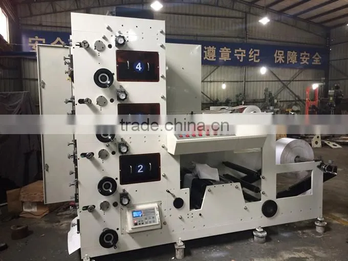 MR-600 Automatic Four Colors Paper Cup Roll Feeding Flexo Printing Machinery