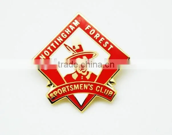 Promotion cheap metal badge sportsmen's clup