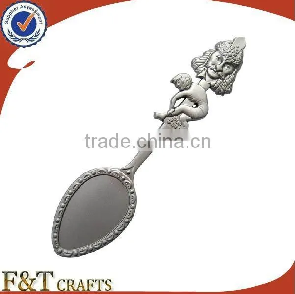 Bulk cheap custom party item blank antique metal souvenir spoon