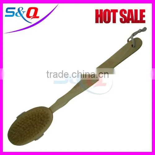 Horse hair Face bristles wooden bath body brush