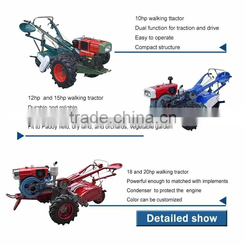 China Whosale and Best Price Farm Hand Tractor /Walking Tractor for Sale
