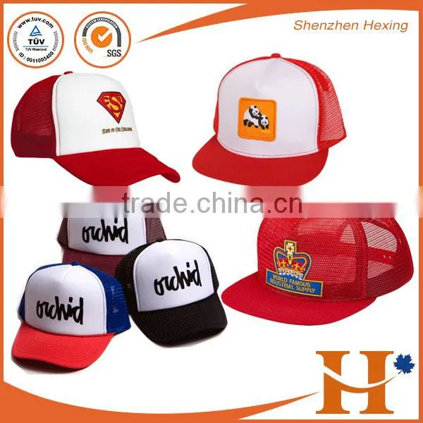 wholesale 5 panel or 6 panel washed mesh trucker cap and hat