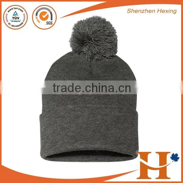 Customize top quality ski cap knitted hats unique desgin your own logo